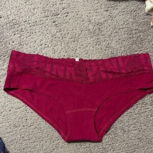 PINK Victoria's Secret Burgundy Panties
